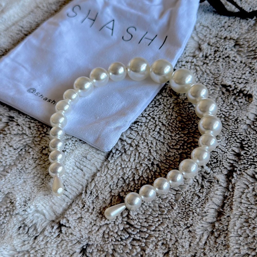 Shashi empress pearl headband